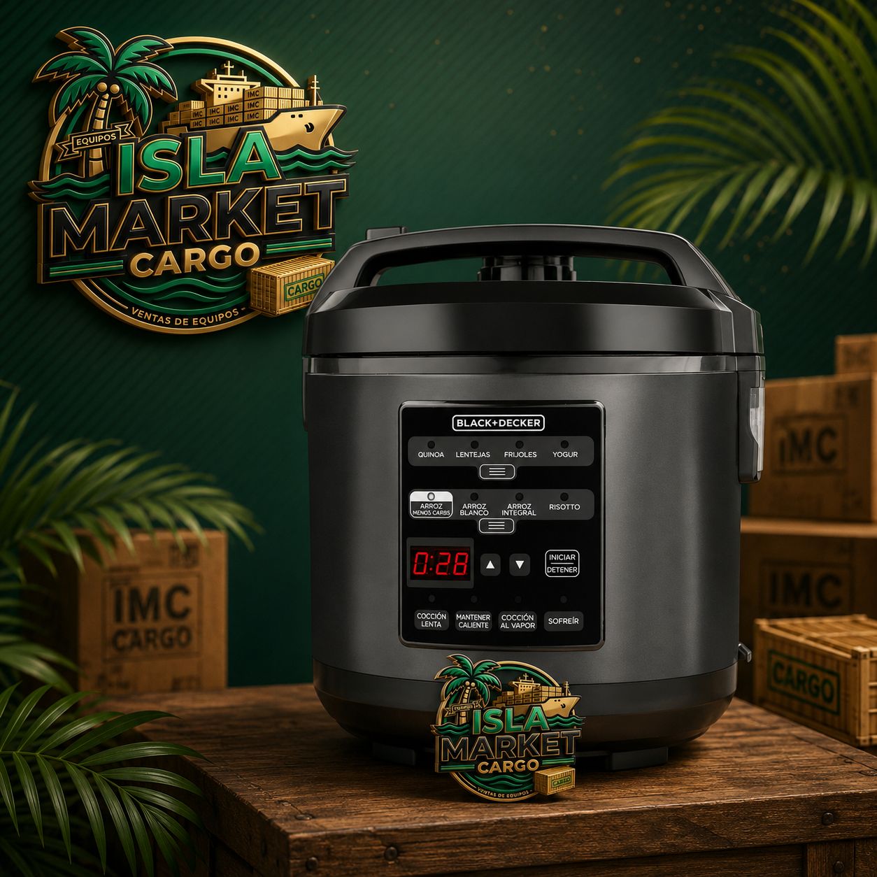Olla de Presión Eléctrica – 3L Black +Decker