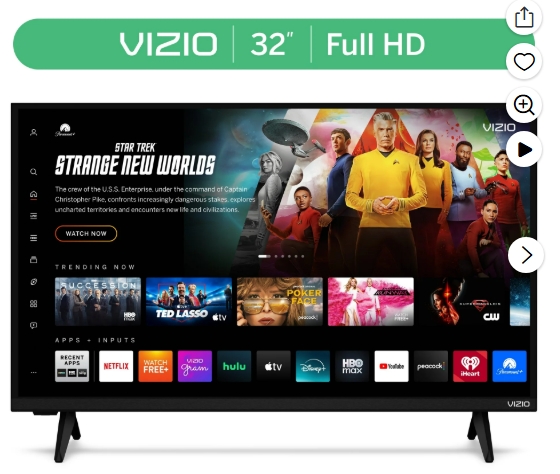 VIZIO Smart TV LED Full HD 1080p de 32” Clase (VFD32M-08) (4.4) | 5,094 calificaciones