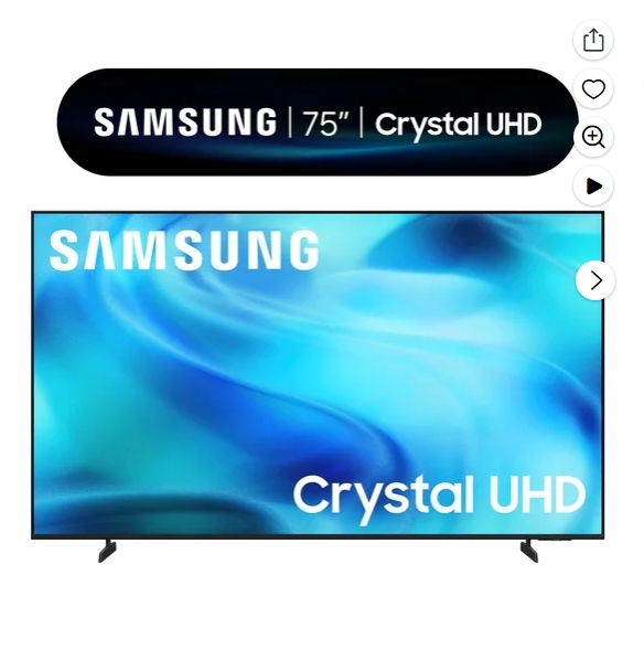 Samsung Smart TV Crystal UHD U7900F 4K de 75" (Modelo 2025) - UN75U7900FFXZA