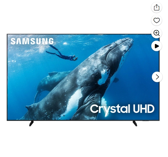 SAMSUNG Clase de 98” DU9000 Crystal UHD Smart TV UN98DU9000FXZA 2024