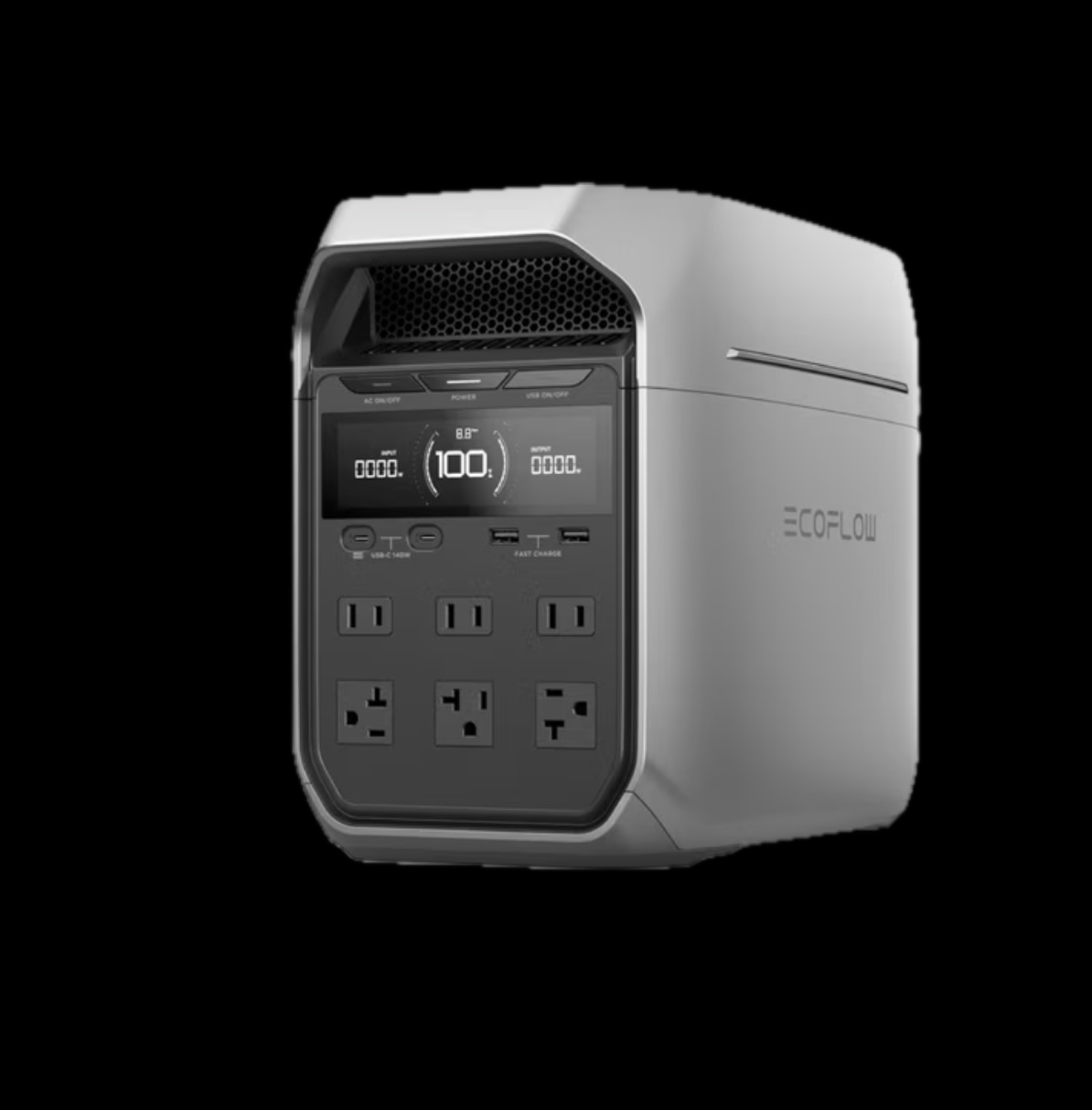 EF EcoFlow Portable Power Station DELTA 3 Plus, 1024Wh LiFePO4 (LFP) Battery, 1800W AC
