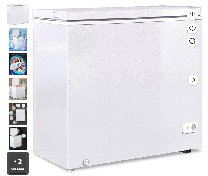 Muhub Congelador Horizontal, Congelador Profundo de 10.0 Pies³ con Temperatura Ajustable