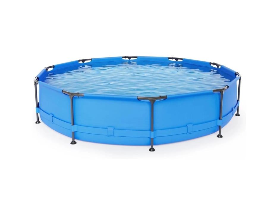 Zimtown Piscina Redonda Elevada de 10 Ft x 30 In, Piscina para Patio Trasero