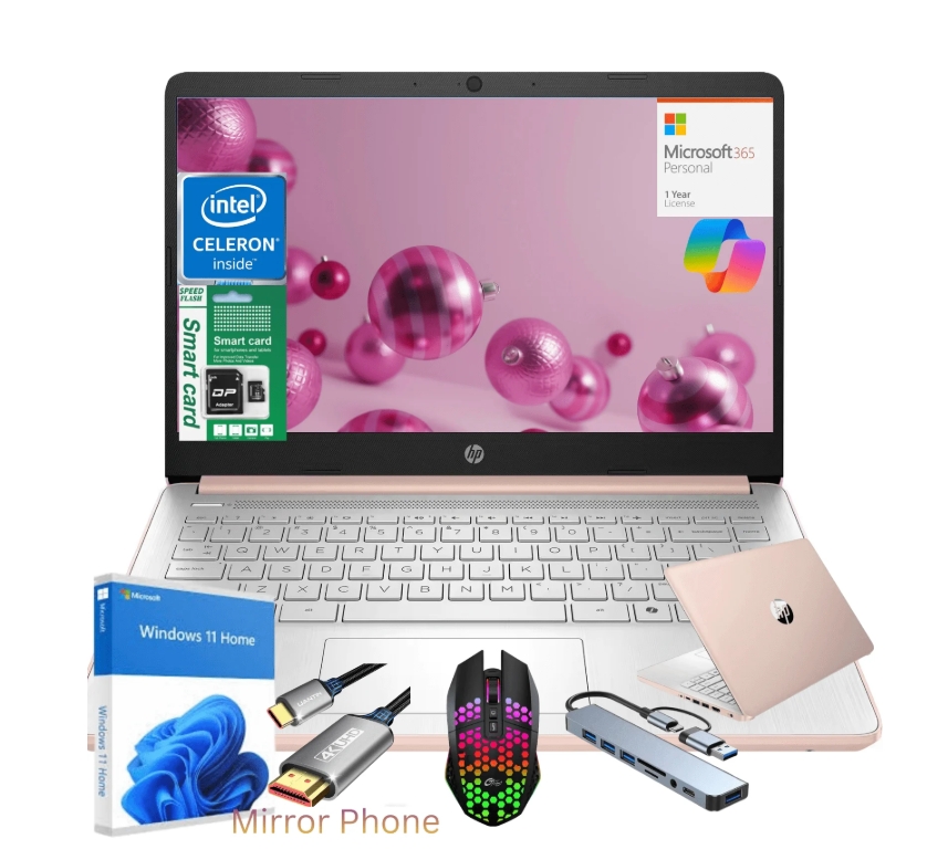 HP Más Nuevo Laptop de 14", Laptop Delgada y Ligera para Estudiantes y Negocios