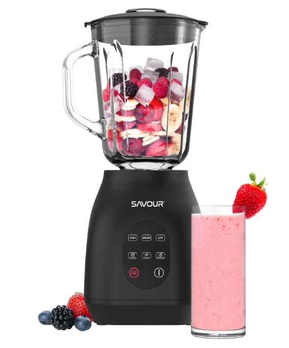 Savour by Tzumi Licuadora para Batidos con Pantalla Táctil de 500W