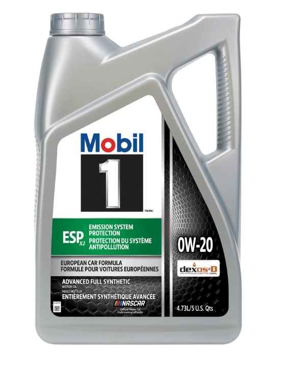 Mobil 1 ESP X2 Aceite de Motor Totalmente Sintético 0W-20, 5 Cuartos