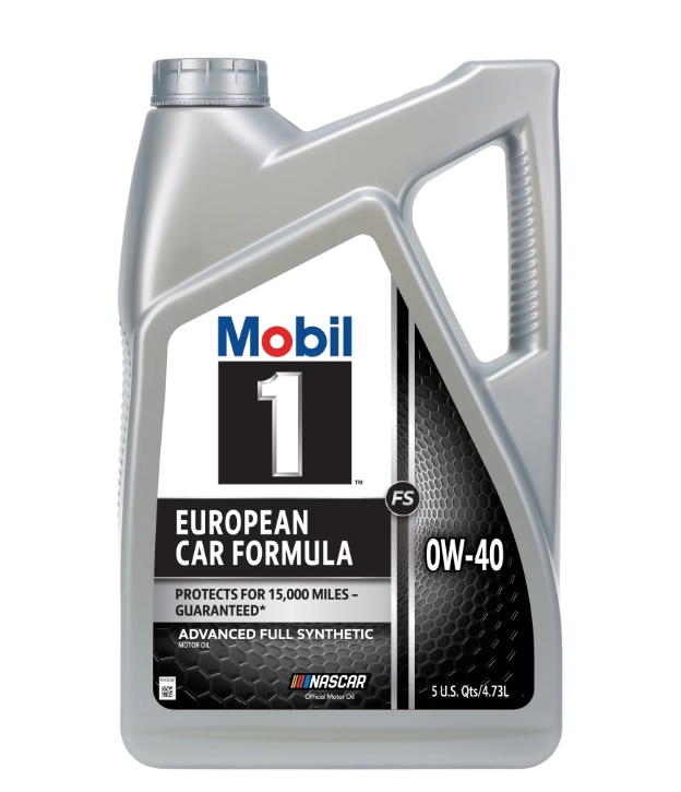 Mobil 1 FS Fórmula Europea para Auto Aceite de Motor Totalmente Sintético 0W-40, 5 Cuartos