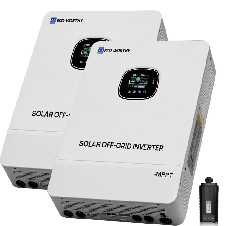 ECO-WORTHY Inversor solar de 20000 W, inversor de 48 voltios, onda sinusoidal pura UL1741, 120V/240V