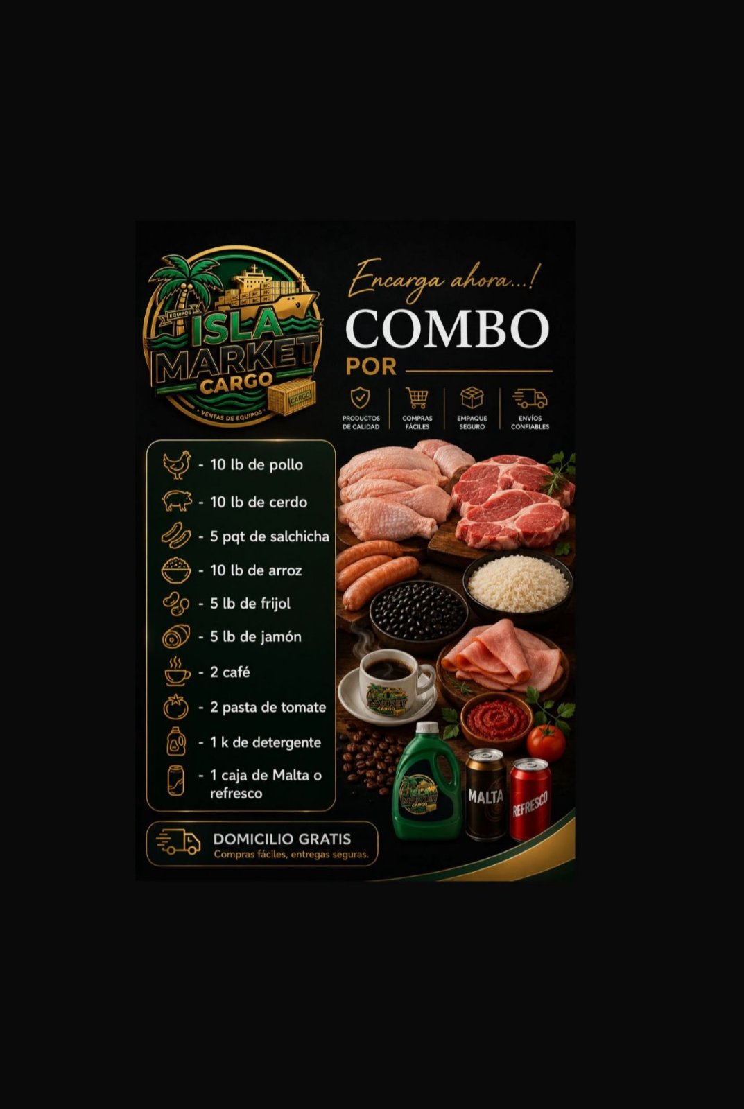 COMBO # 1 -DELIVERY INCLUIDO CIUDAD