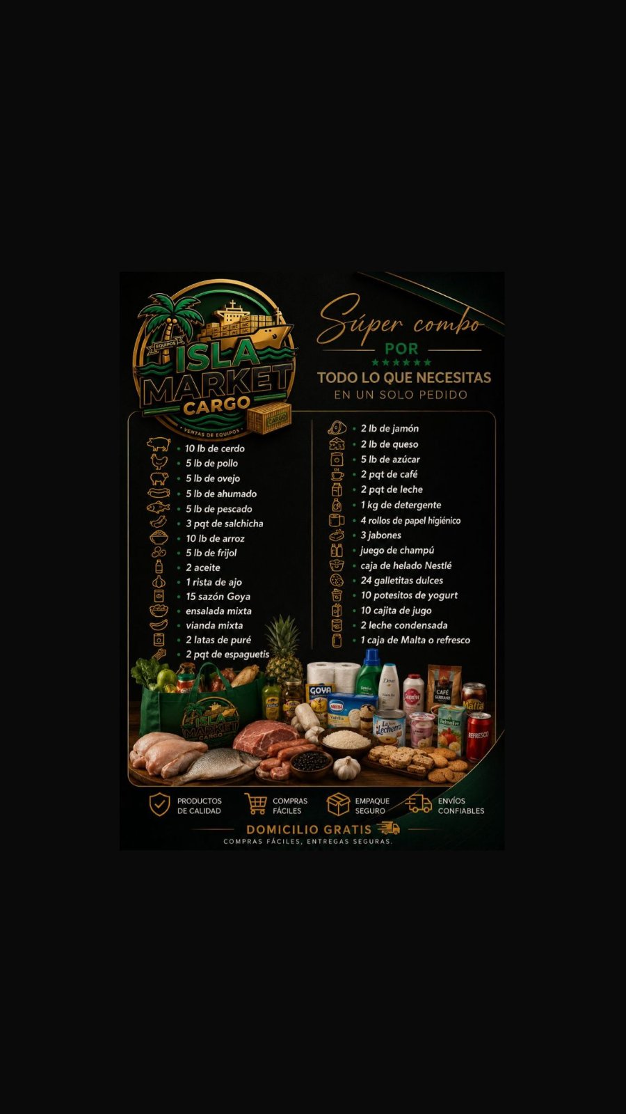 COMBO # 3 -DELIVERY INCLUIDO CIUDAD