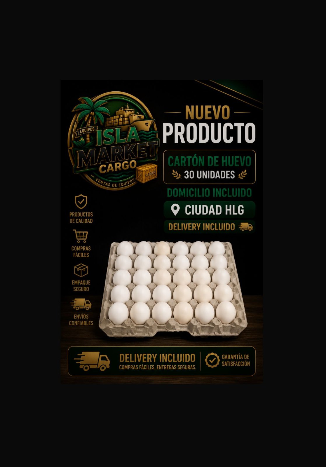 CARTON HUEVO´-DELIVERY INCLUIDO