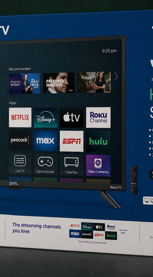 onn Smart TV Roku 720P HD de 32” Clase, 100012589