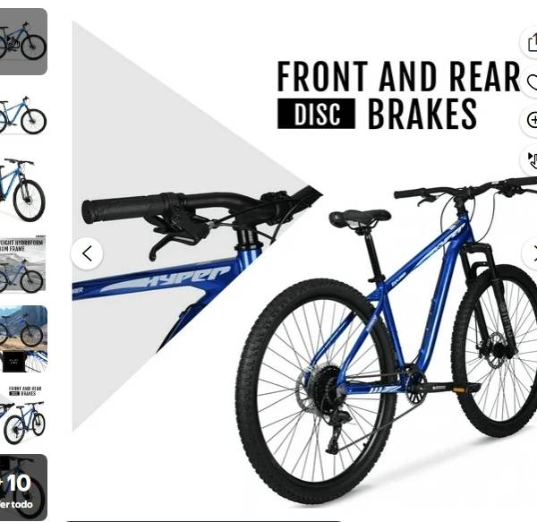 Bicicleta de Montaña Hyper Bicycle Explorer de 29", Ruedas de 29", Adultos de 14+ Años, Hard Tail, Azul