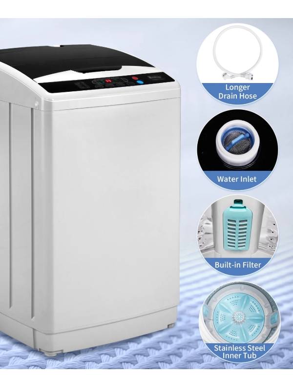 Ktaxon Lavadora Portátil, Combo de Lavadora y Secadora Totalmente Automática, 