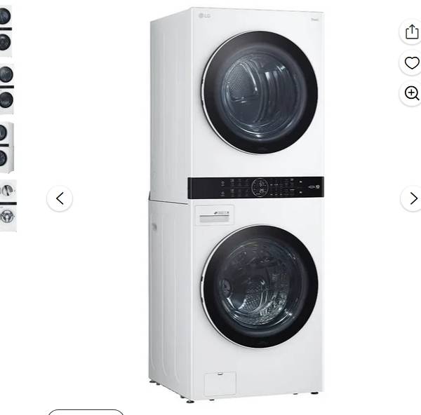 LG WKGX201HWA Centro de Lavandería WashTower Blanco de 27