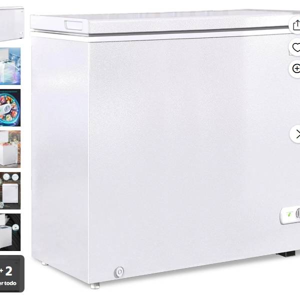 Muhub Congelador Horizontal, Congelador Profundo de 10.0 Pies³ con Temperatura Ajustable