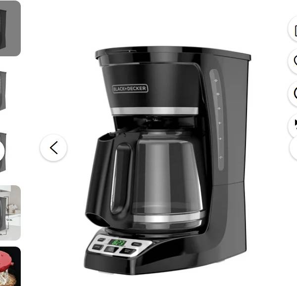 BLACK+DECKER Cafetera de Goteo Programable de 12 Tazas
