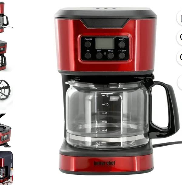 Better Chef IM-127R Cafetera Digital de 12 Tazas