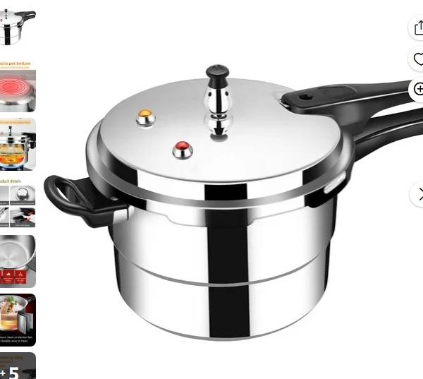 FUKDOBOU Olla de Presión de Aluminio de 7.4 QT Antiadherente