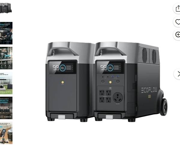 EcoFlow Estación de Energía Portátil Continua de 3600W / Pico de 4500W