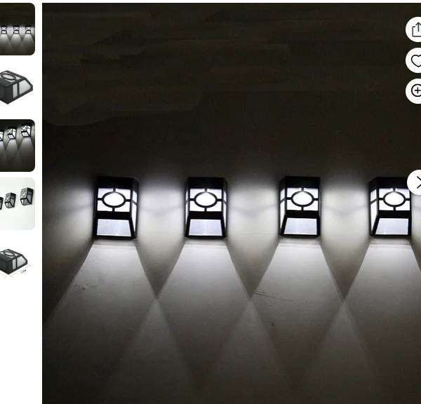 Vadktai Luces Solares de Pared para Exteriores, Iluminación