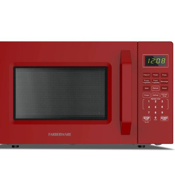 Farberware Horno Microondas de 1.1 Pies³, Horno Microondas de Encimera de 1000 W con Menú de Cocción Automática