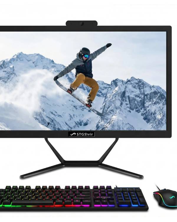 STGSivir Computadora de Escritorio Todo en uno, Pantalla FHD de 21.5 Pulgadas