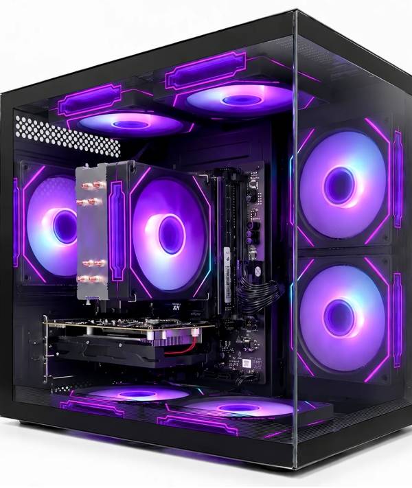 Suevery PC de Escritorio para Gamer, AMD Ryzen 5 5600GT, 16GB DDR4 RAM