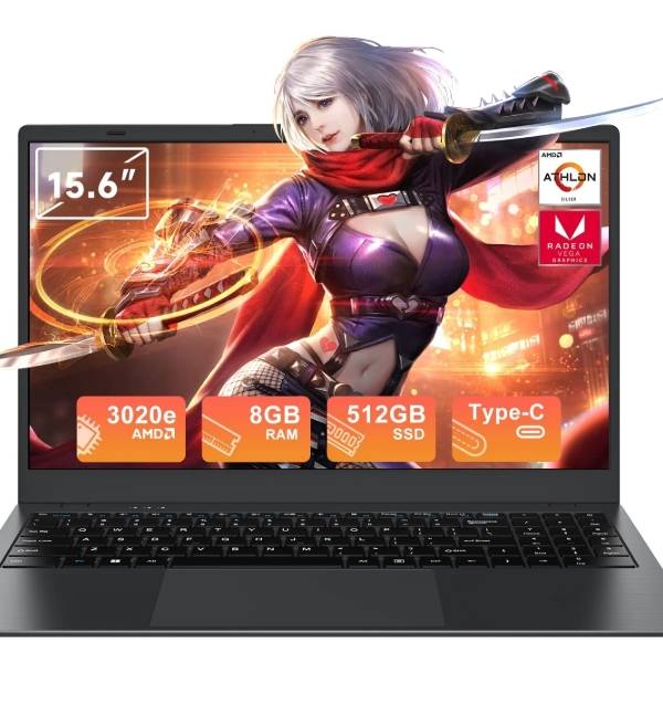 RNRUO Laptop de 15.6" con Windows 11, Doble 8GB de RAM, 512GB SSD