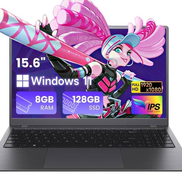RNRUO Laptop de 15.6", 8GB RAM 128GB SSD, Intel 6500Y con 2 Núcleos