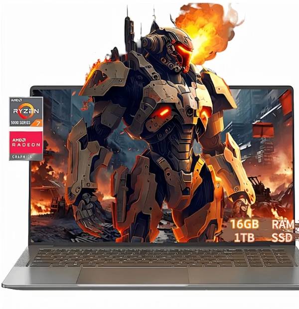 Laptop 15.6 FHD Laptop para Juegos, AMD Ryzen 7 5825U, 16GB RAM, 1TB SSD