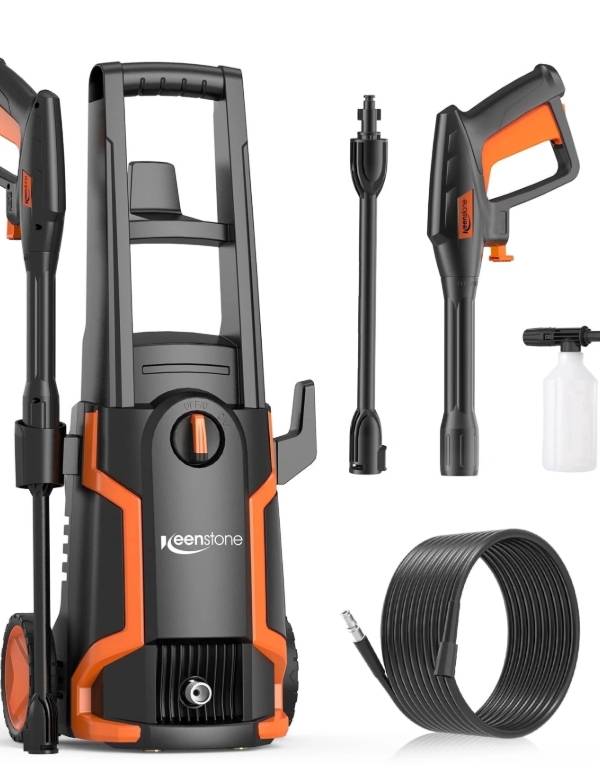Keenstone Lavadora de Presión Eléctrica de 3600 PSI, Máx. 2 GPM 110V con Boquilla Ajustable 0-120