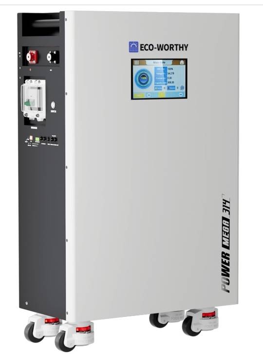 ECO-WORTHY 48V 314Ah (V1) Batería de litio LiFePO4, almacenamiento de energía de alta capacidad de 16.1kWh