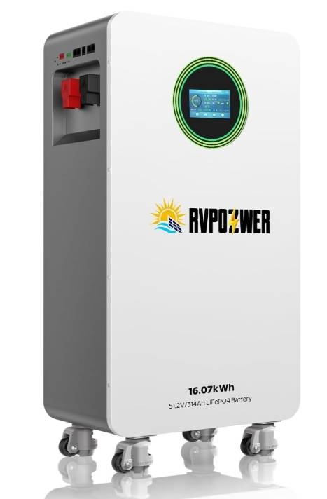 Batería LiFePO4 de 48 V 314 Ah, almacenamiento de energía de alta capacidad de 16.07 kWh con disyuntores