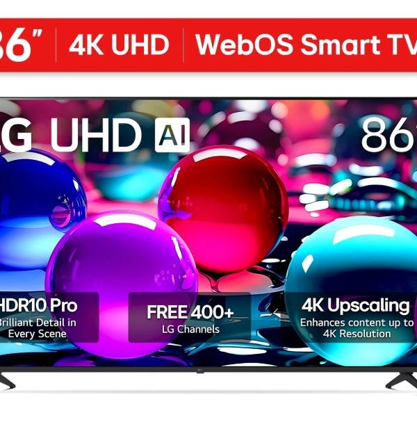 LG 86" 4K UHD UA75 AI Smart TV, 86UA7500