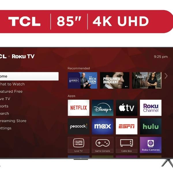 TCL 85” Clase S4 (85S410R) 4K UHD HDR LED Smart TV con Roku TV