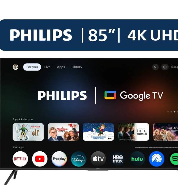 Philips 85” 4K UHD (2160p) Google Smart TV