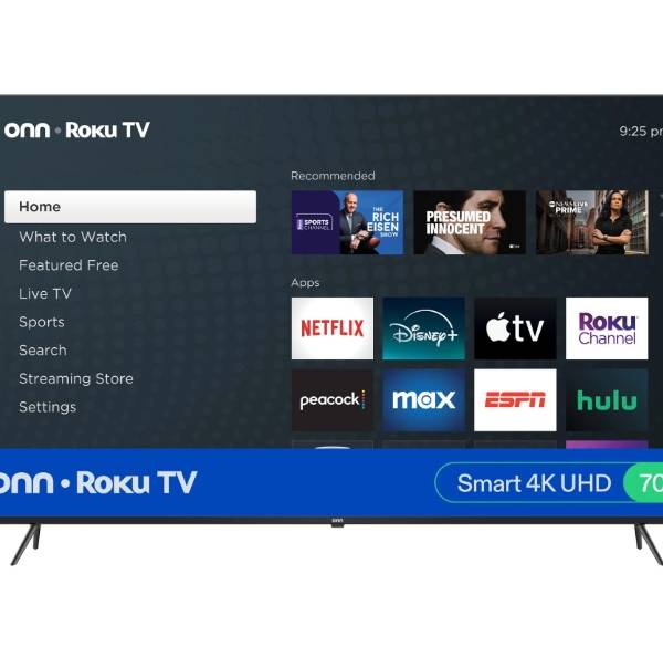onn Smart TV Roku 4K UHD de Clase de 70”, 100012588