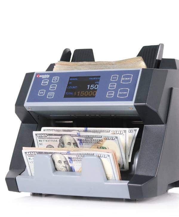 Cassida 6600 Contador de Facturas de Carga Superior UV con Detección de Falsificaciones