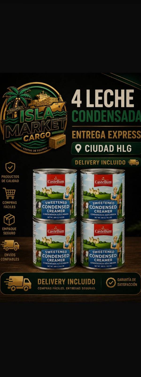 4-LECHE CONDENSADA -DELIVERY INCLUIDO