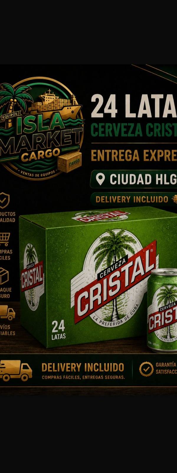 1-CAJA CERVESA CRISTAL LATA