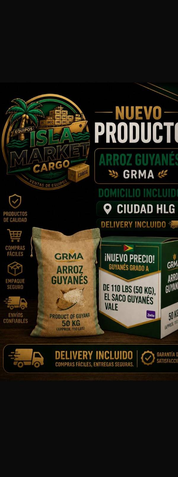 SACO DE ARROZ´-DELIVERY INCLUIDO
