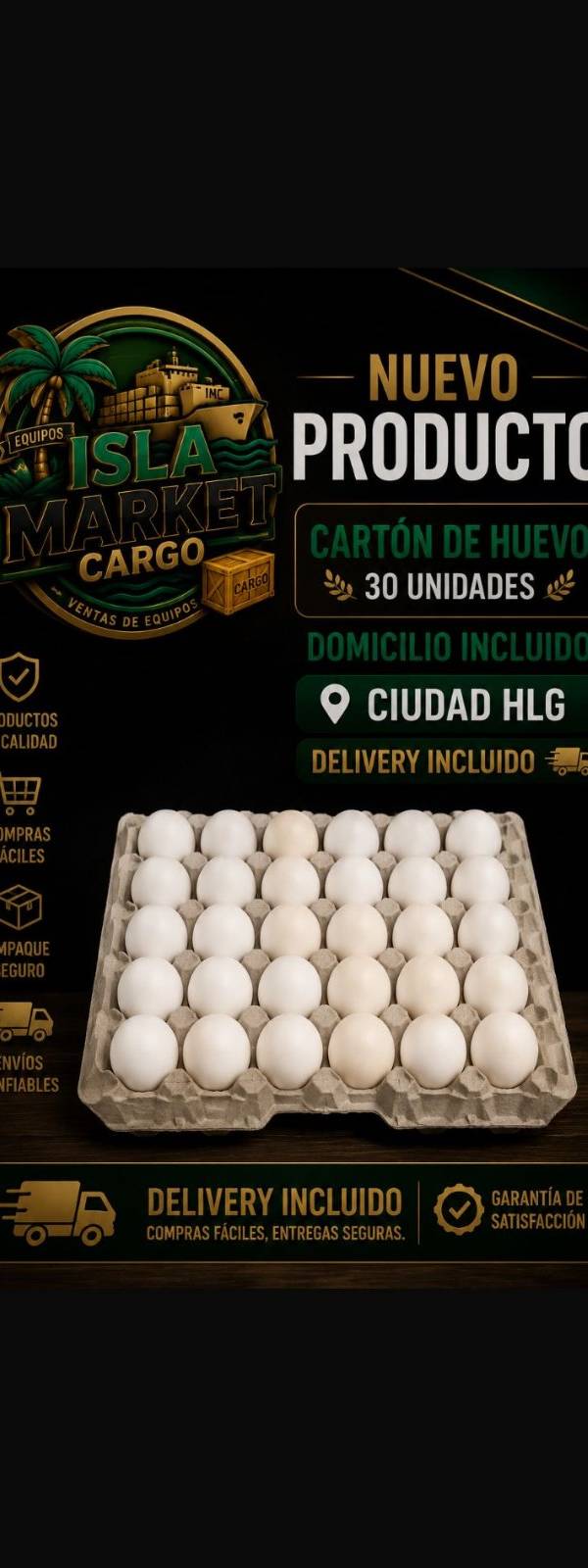 CARTON HUEVO´-DELIVERY INCLUIDO