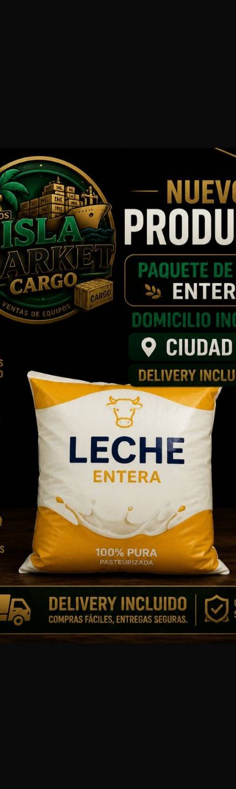 2 PAQ LECHE ´-DELIVERY INCLUIDO