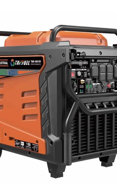 10500 Watt Digital Inverter Hybrid Portable Generator, Tri-Fuel Capabilities (Gas/LPG/NG), 8hrs 50% Load