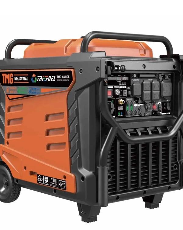 10500 Watt Digital Inverter Hybrid Portable Generator, Tri-Fuel Capabilities (Gas/LPG/NG), 8hrs 50% Load